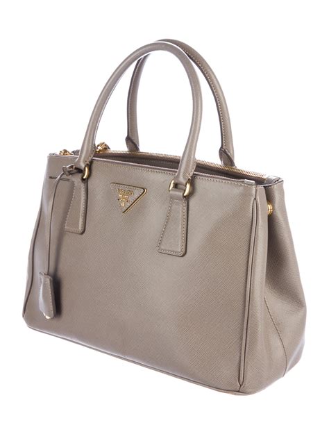 prada galleria double zip small saffiano leather tote|Galleria Handbags .